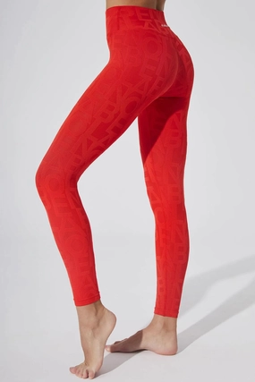 Classic D??ese Fleur Legging 3D - Haute Red Sleek Comfort Wear