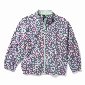 Possibility Zoe Chloe Boxy Fit Printed Fleece Jacket - Catwalk