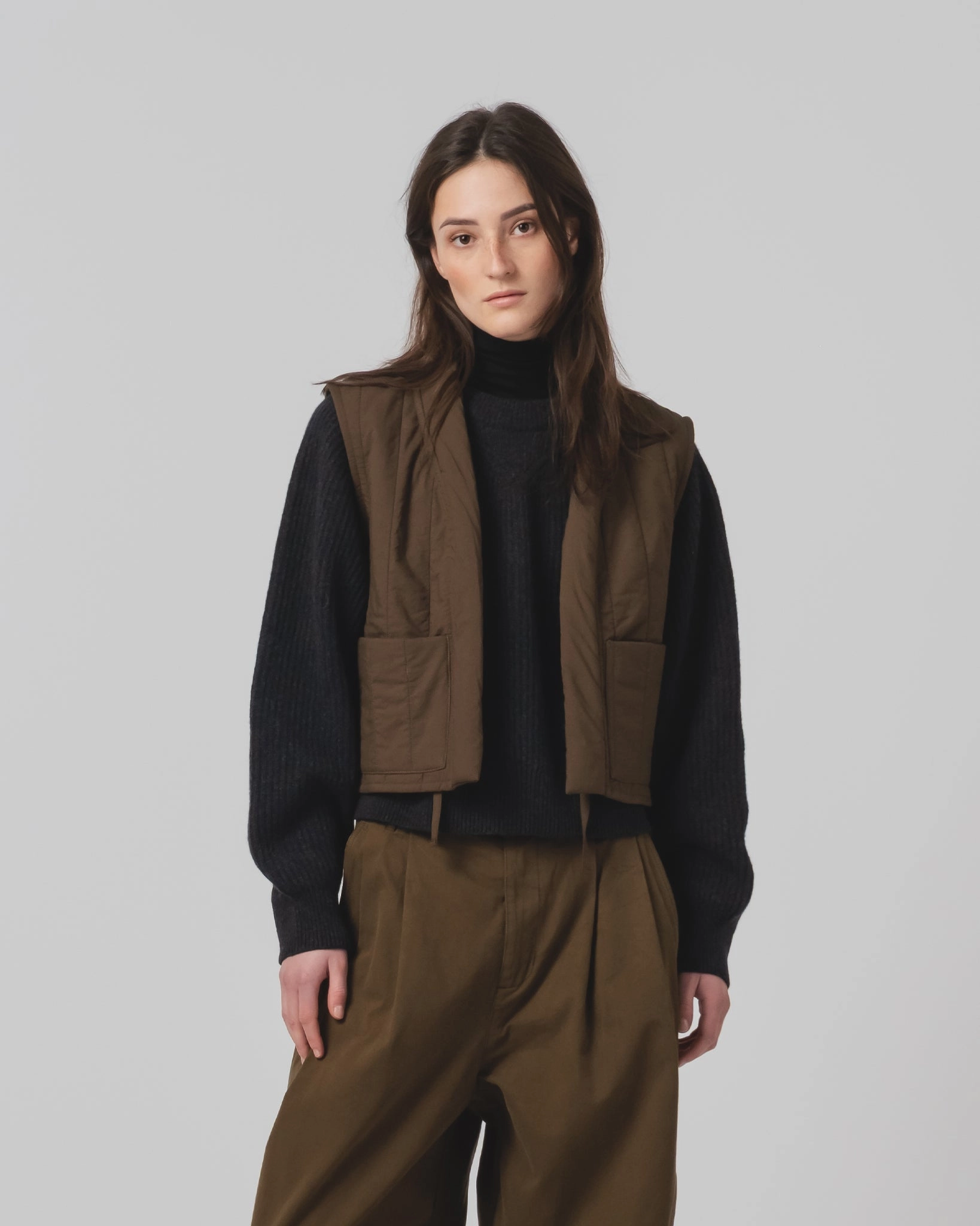 G.o.D Cork Vest Quilted Cotton Java Brown Protective Outerwear City Vibes