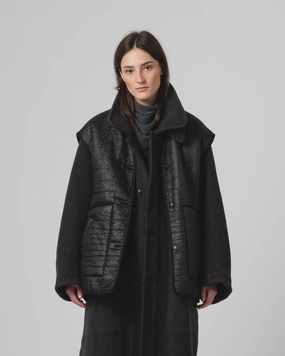 G.o.D Ridge Vest Piumino Nylon Black Cold Day Wear Chilly Wear