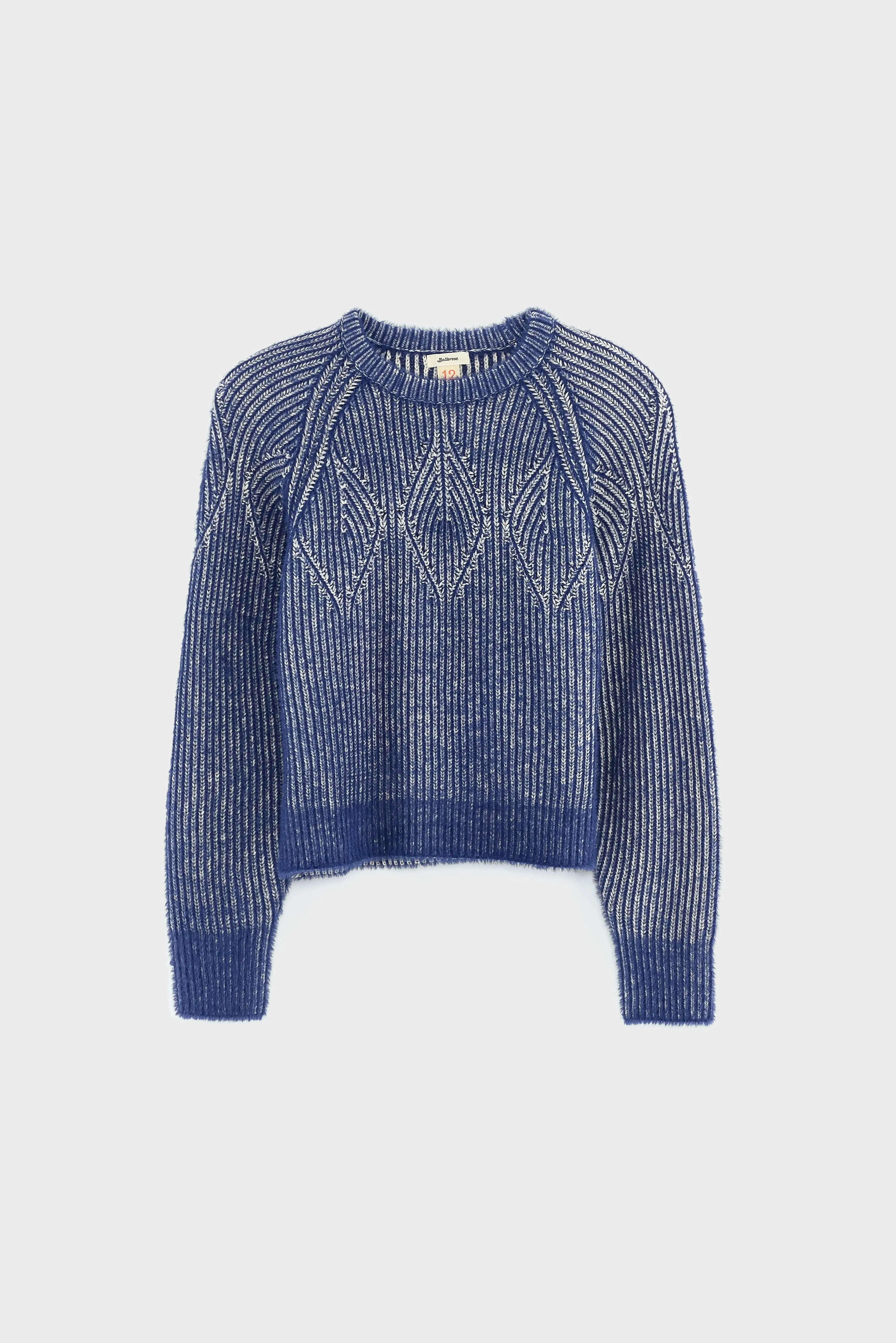 Daily Piece Geaf fuzzy sweater (252 / G / COMBO A)