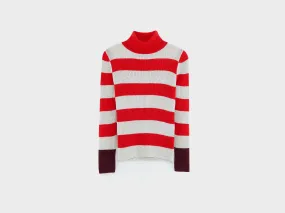 Gerzo turtle neck sweater (252 / G / STRIPE B) SweaterSpecific Detergent Guide