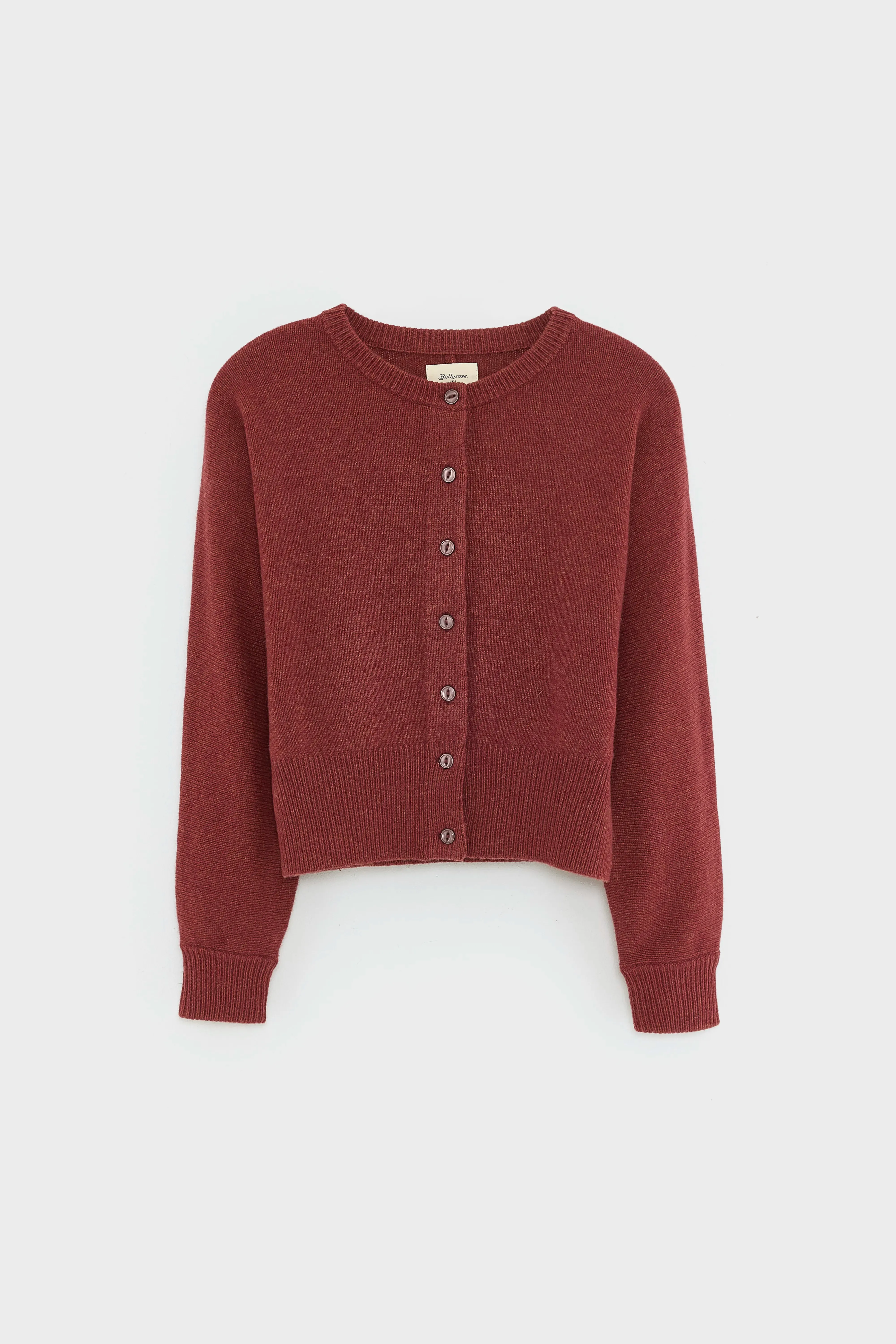 Sweater Care Guide Gimer relaxed cardigan (252 / G / CERISE)