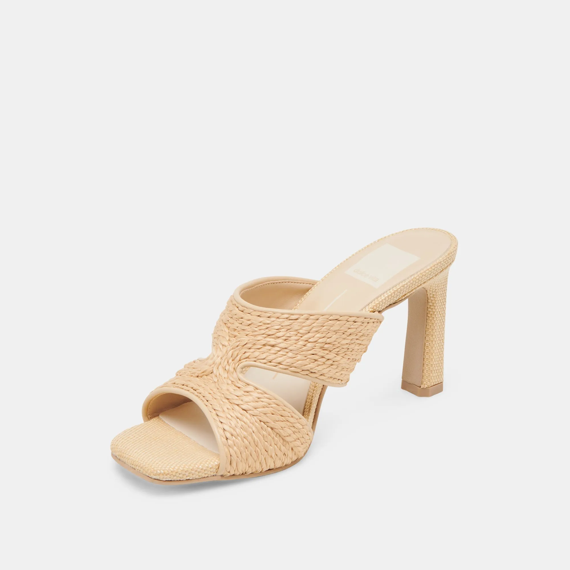 GITEL WIDE HEELS LT NATURAL RAFFIA Glow Up