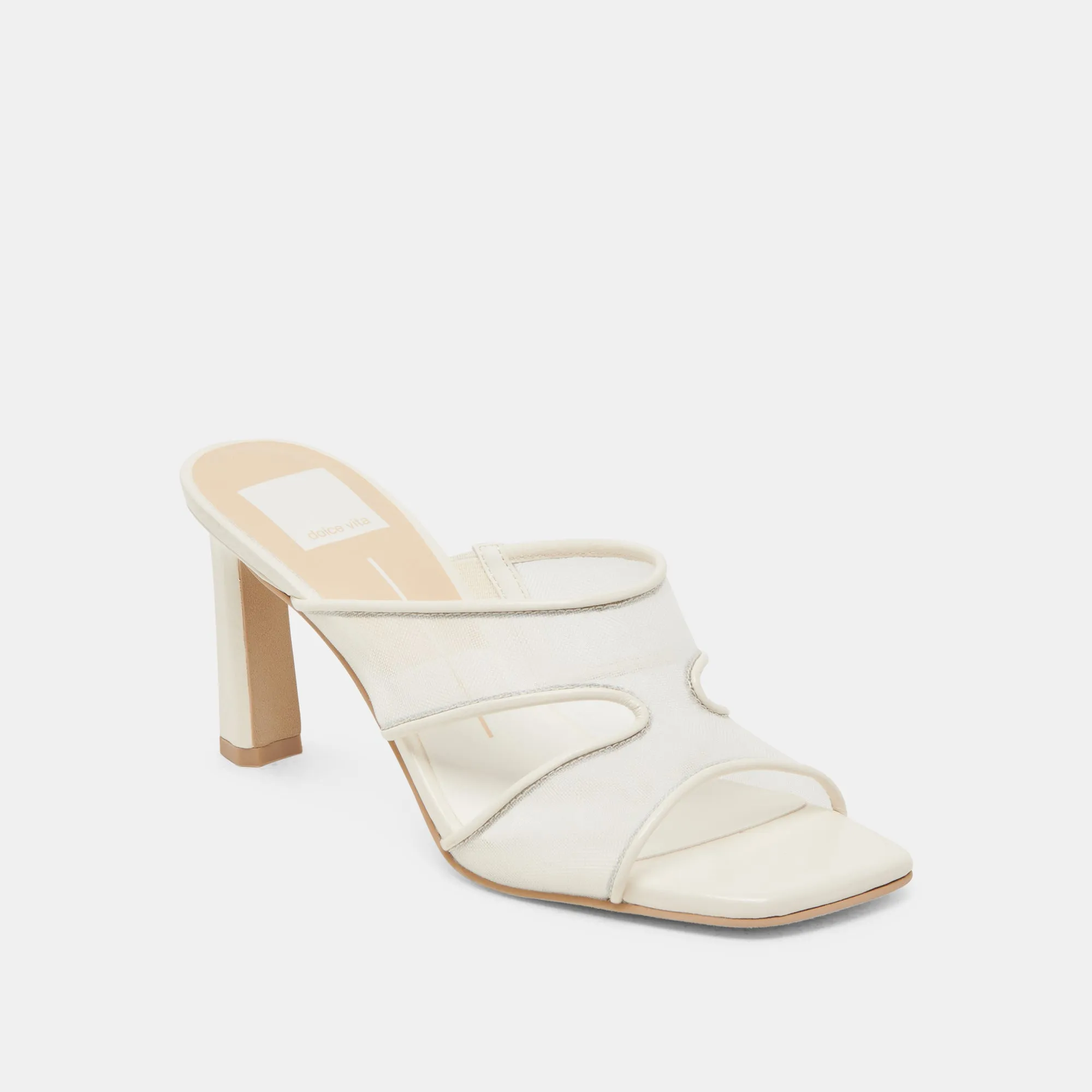 Work Heels GITEL WIDE HEELS OFF WHITE MESH
