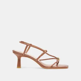 Chic Heels MYLEE HEELS COGNAC LEATHER