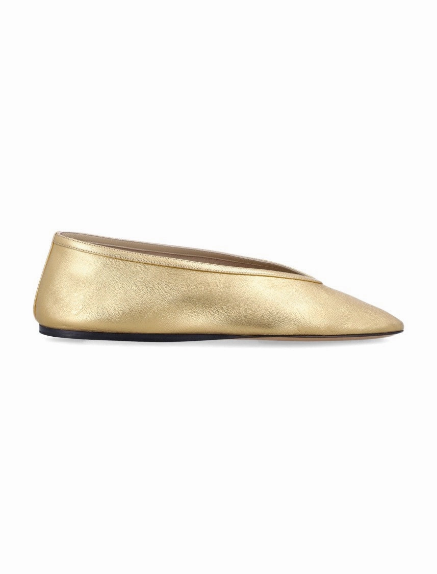 Comfortable Support Breathable Slip-Ons Luna Ballerina Gold