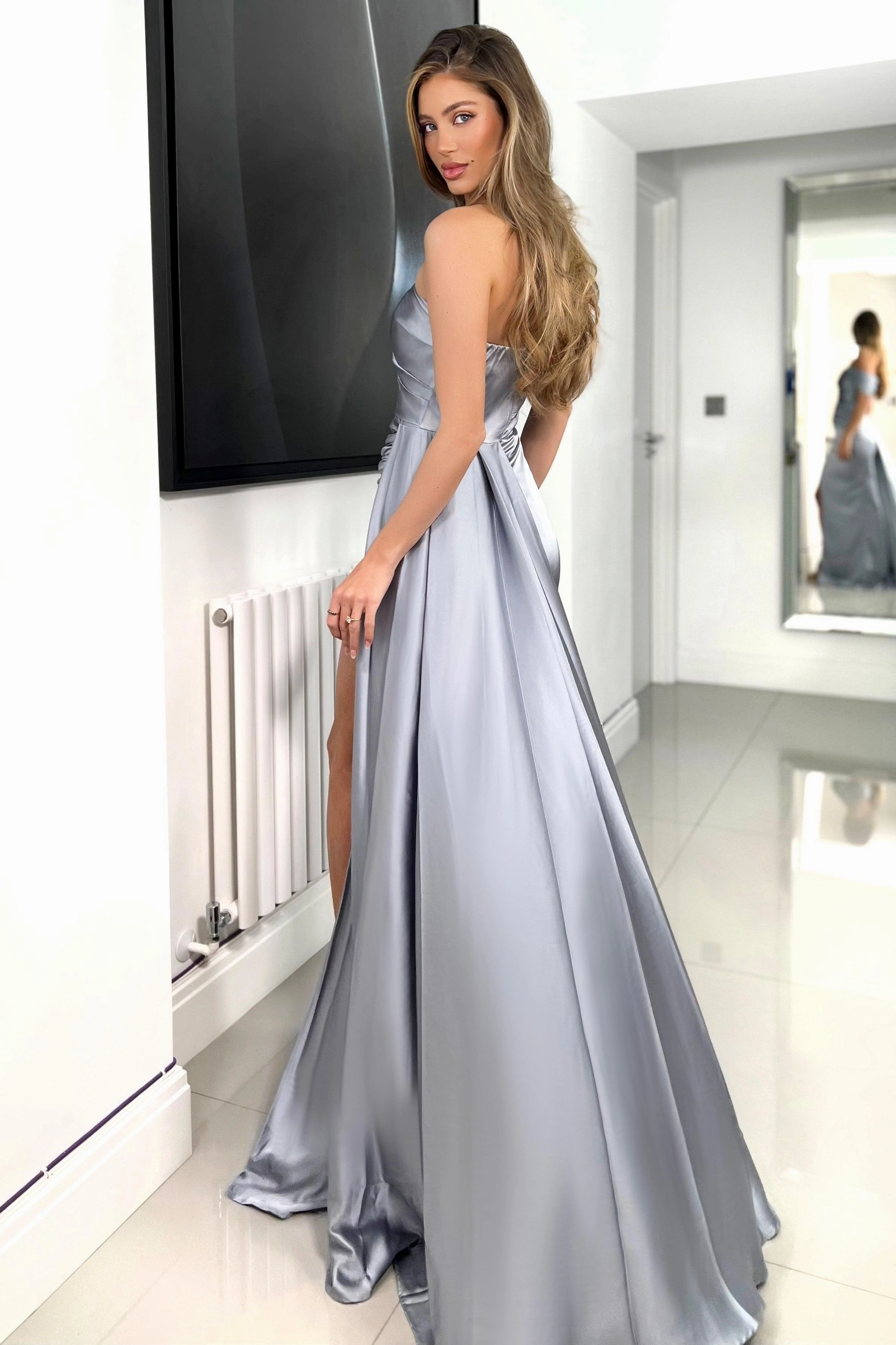 Grace Gown - Iron Airy Fabric