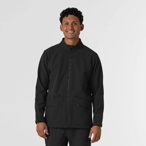 Heritage Unwind Men's Soft Shell Scrub Jacket - Black