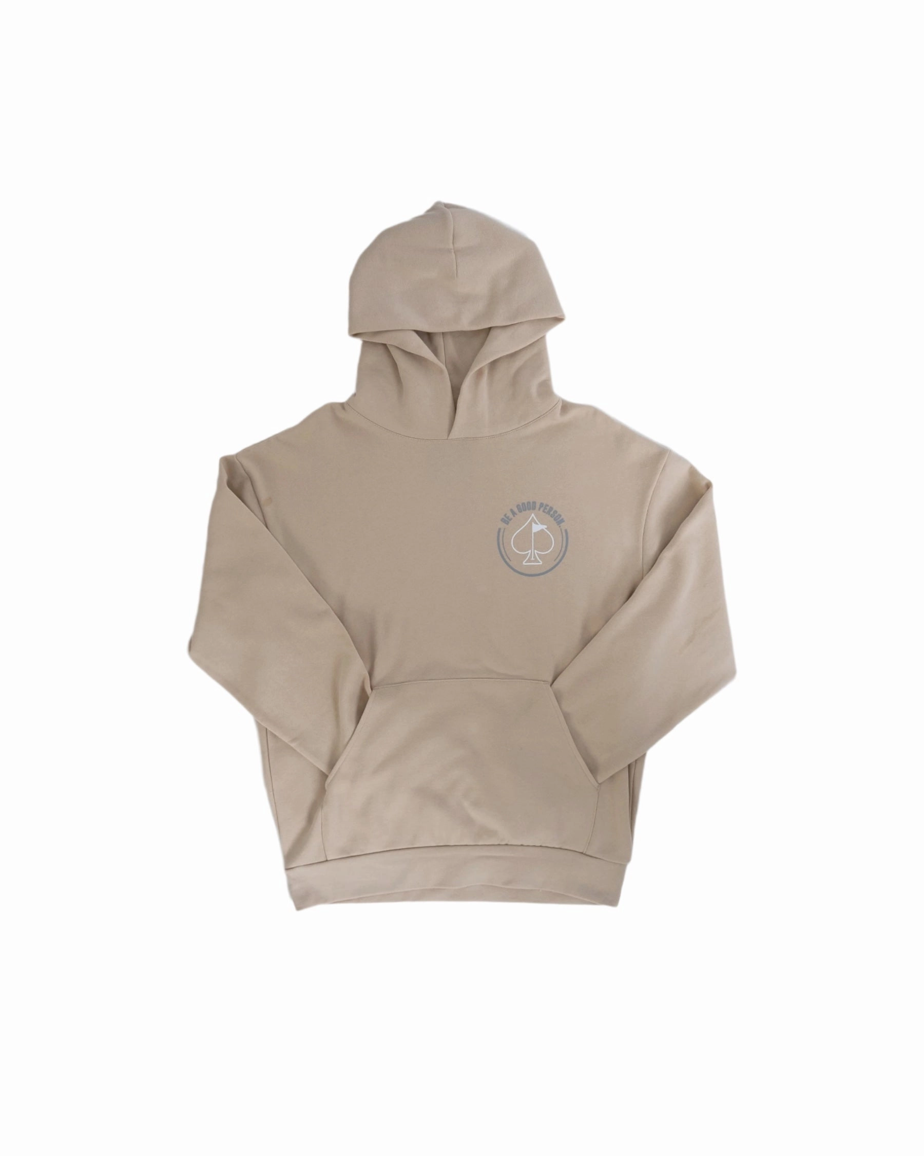 Be A Good Person X Pins and Aces Relax Hood Hoodie - Cream Effortless Look relaxed shape