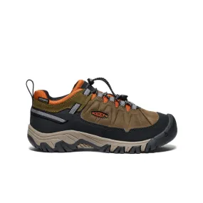 Big Kids' Targhee IV Waterproof Hiking Shoe  |  Dark Olive/Gold Flame Hiking Light