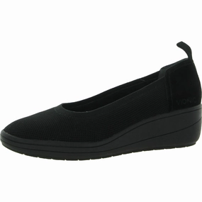 Model Step Jacey Knit Womens Suede Trim Slip On Loafers