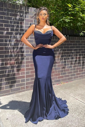 Handmade Jadore JX5016 Gown - Midnight
