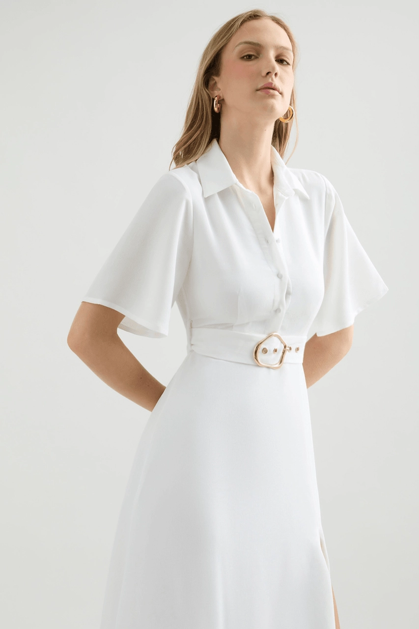 Clean Structure Jamie Maxi Dress - White