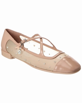 Ocean Deck Everyday Shoes Jimmy Choo Eleri Mesh & Leather Ballerina Flat