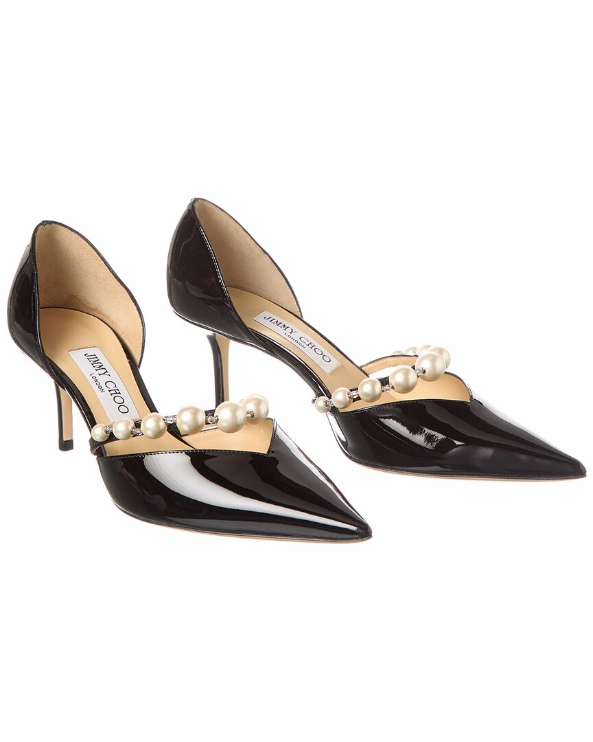 Jimmy Choo Genevi Patent Flat (Authentic Pre-Owned) Sleek Comfort Casual Footwear