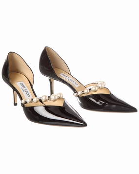 Jimmy Choo Genevi Patent Flat (Authentic Pre-Owned) Sleek Comfort Casual Footwear