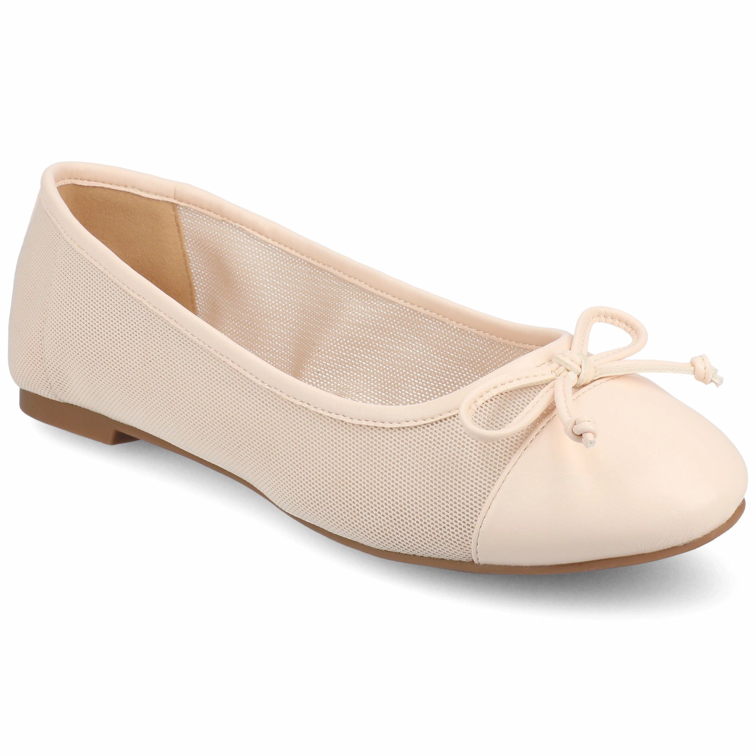 Journee Women's Kaiah Ballet Medium and Wide Width Dress Flats Fashion-forward style Museum Glow