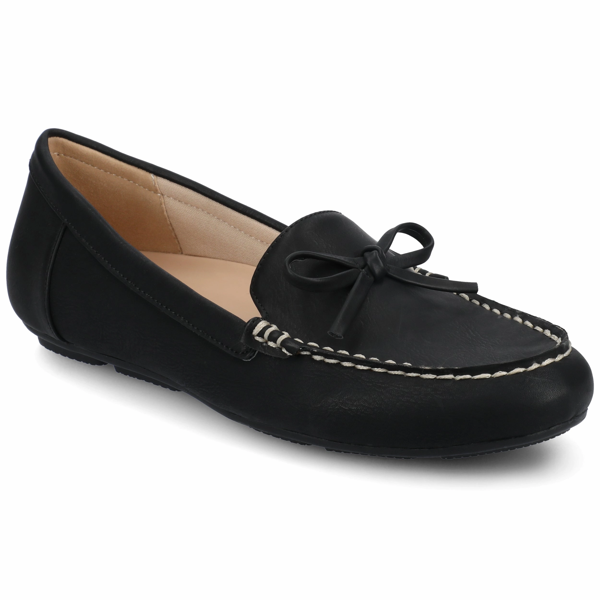 Stud Detail Journee Womens Novella Medium and Wide Width Driving Loafer