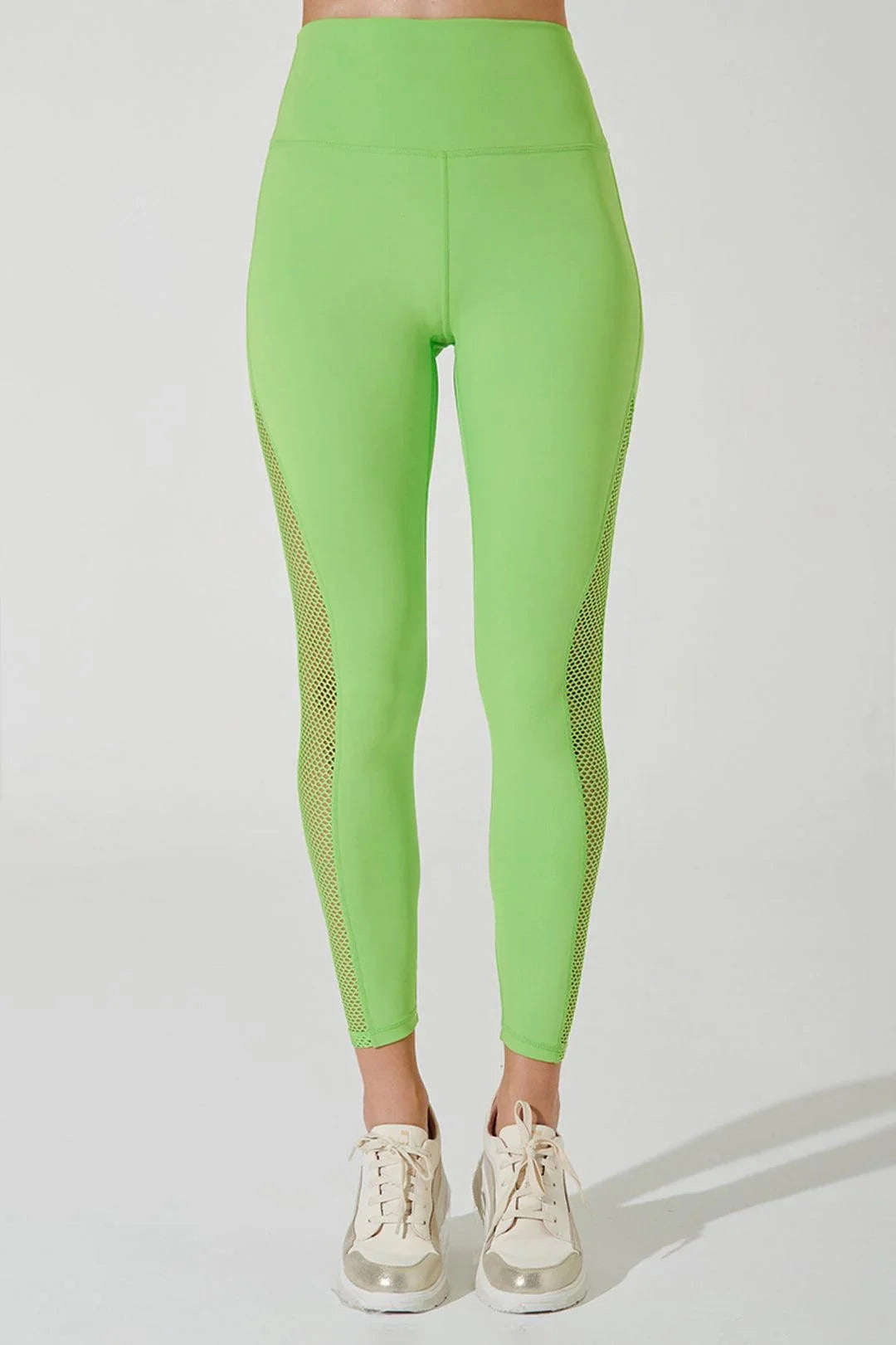 Chic Fit Tight Shape K'Halessi Mesh Legging - Floures Green