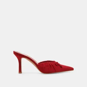 KAIRI HEELS CRIMSON SUEDE High Fashion