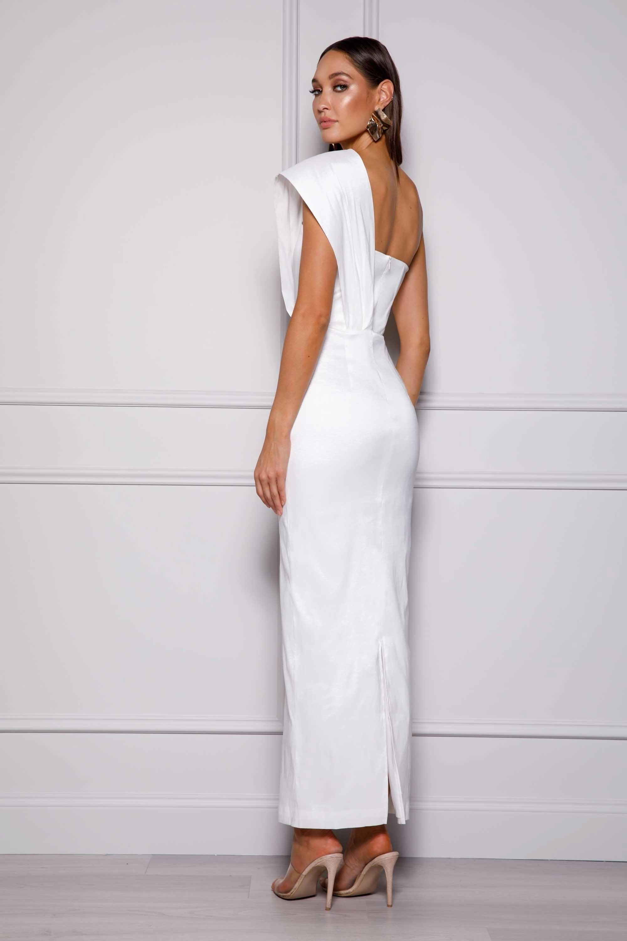 Kaiya Maxi Dress - White Standout Feature