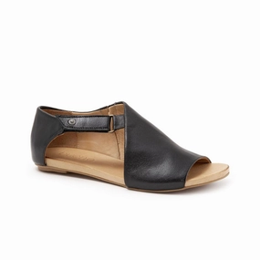 Trade Walk Kale Womens Padded Insole Open Toe Flats