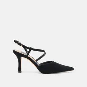 High Heel Clean Lines KAMRA HEELS ONYX SUEDE