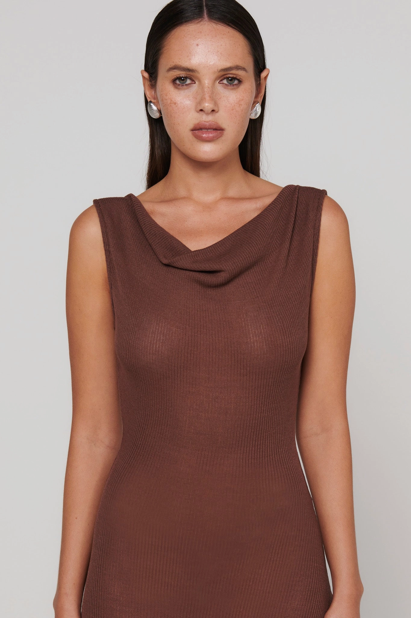 Dreamy Drape Kyra Maxi Dress - Bark