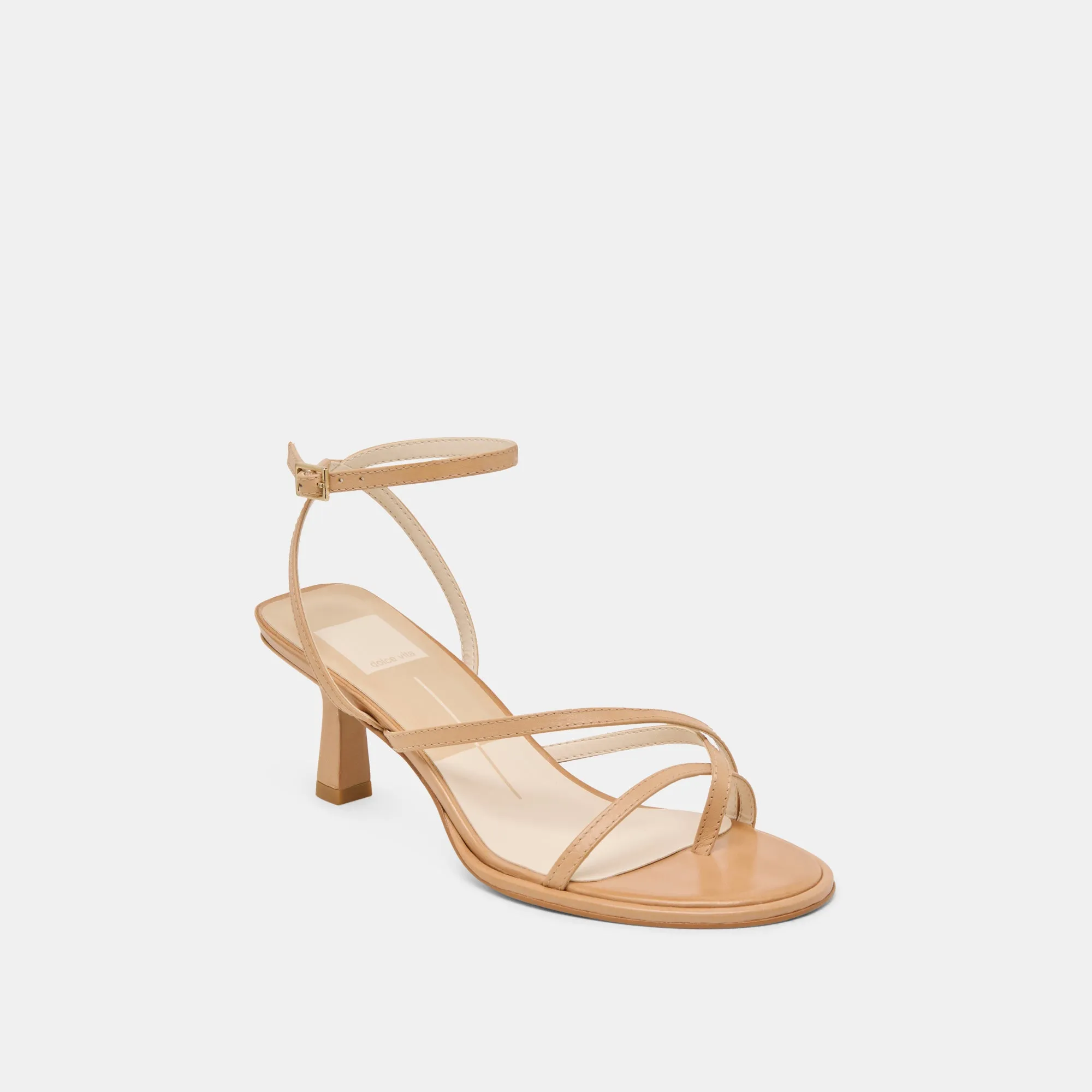 Power Outfit MORAH WIDE HEELS CAFE LEATHER