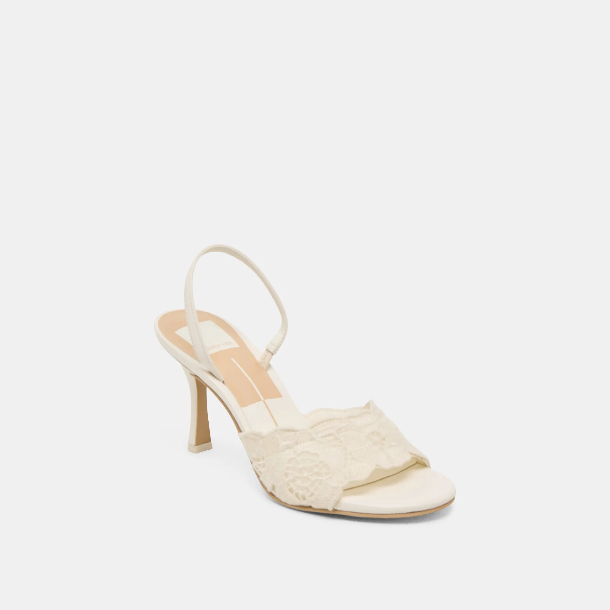 LARRA HEELS WHITE CROCHET Chic Booties