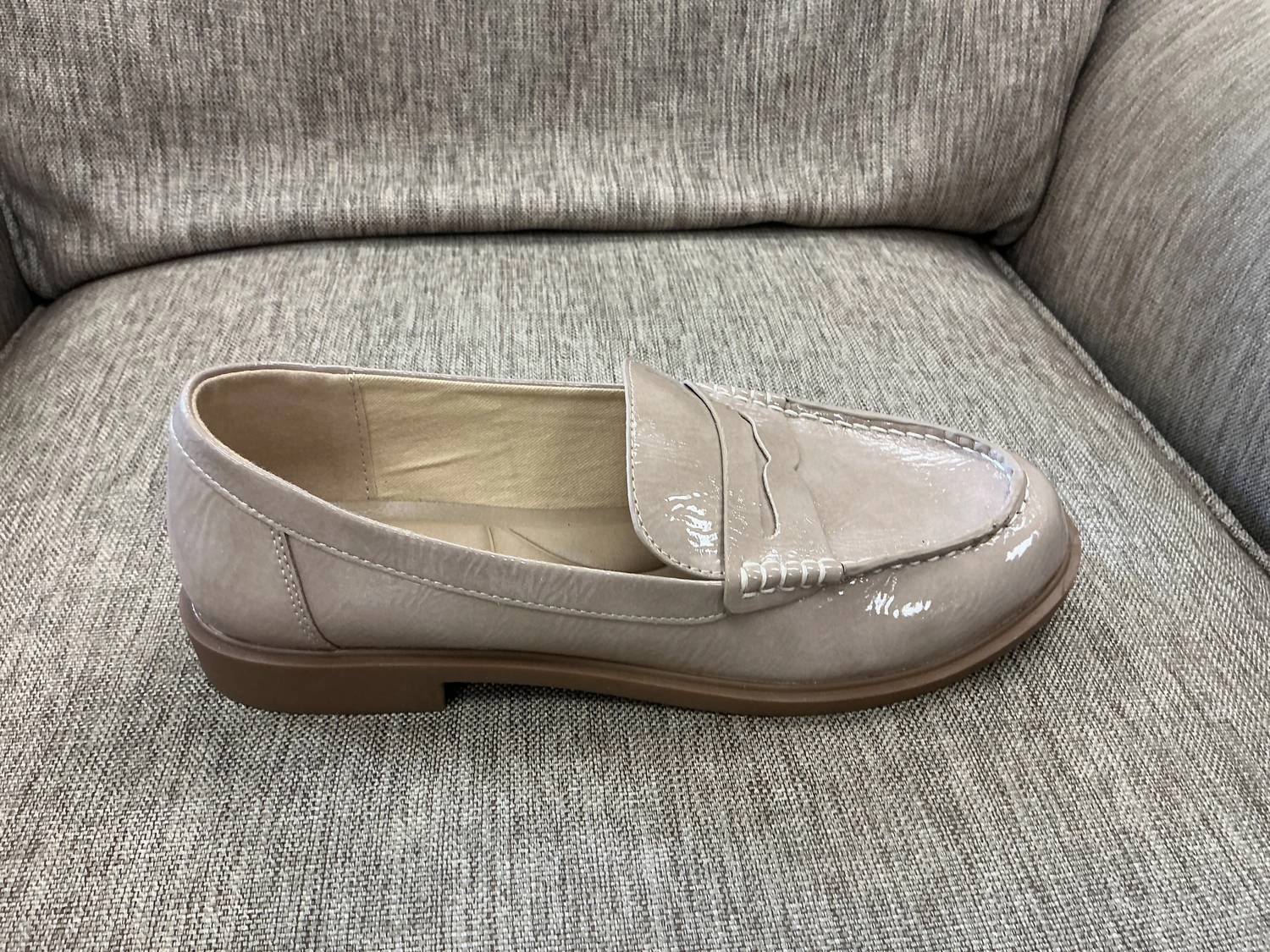 Chic Look Street Path Women's Beloved Patent Loafers In Nude Patent