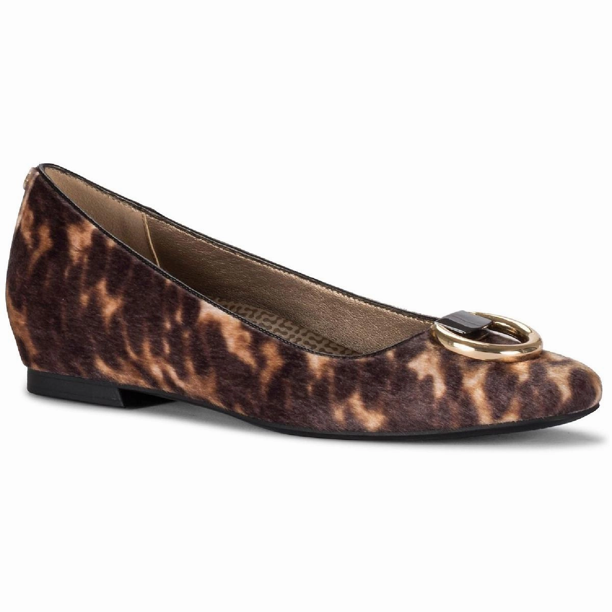 Perrie Womens Heel Embellished Flats Supportive Fit Ship Glow