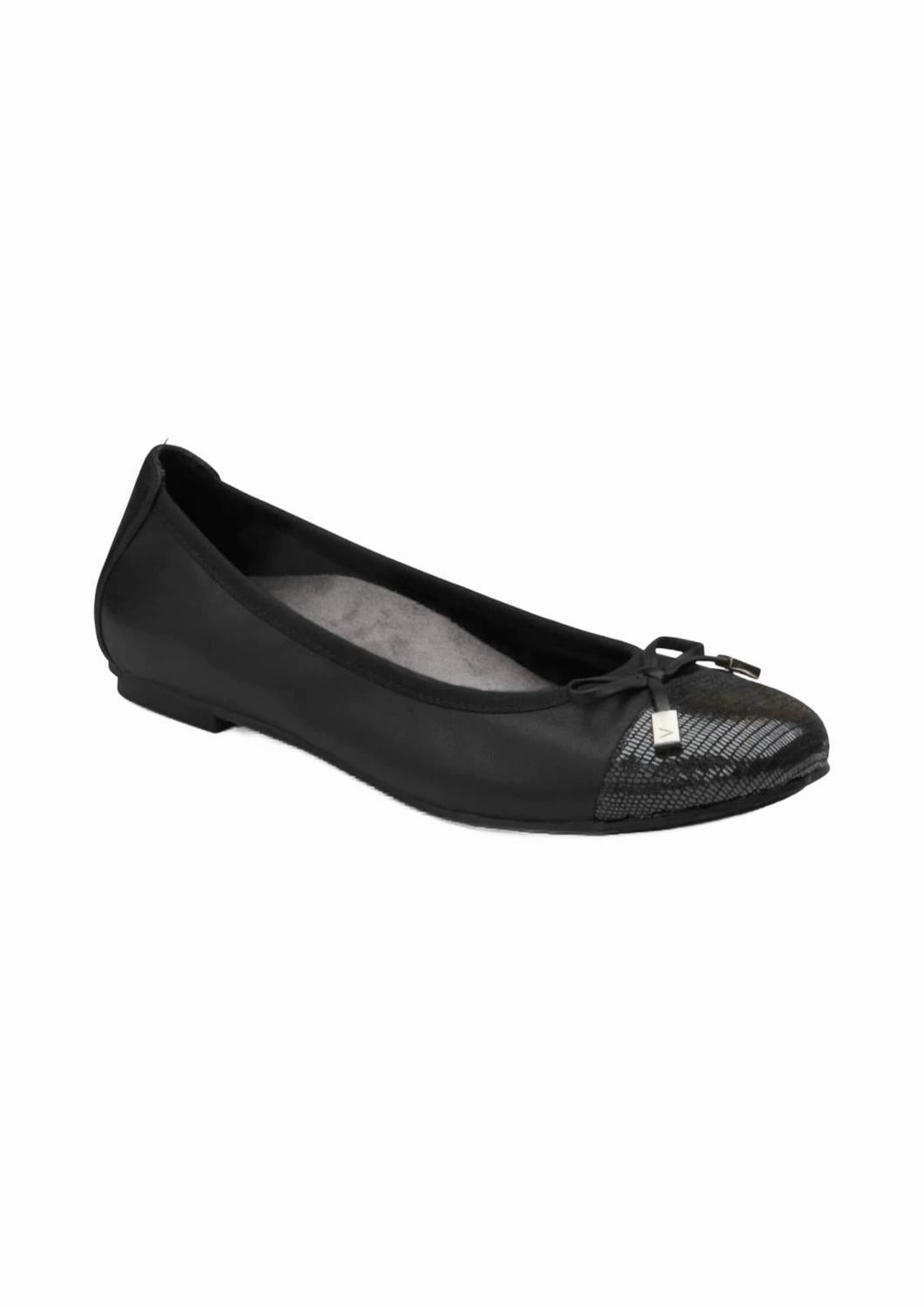 Women's Minna Ballet Flat In Black Photo Mode Dance Floor