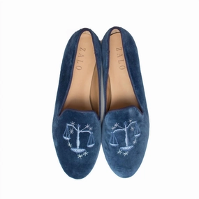 Libra Slipper In Blue Smoke Camp Mood Dance Mood
