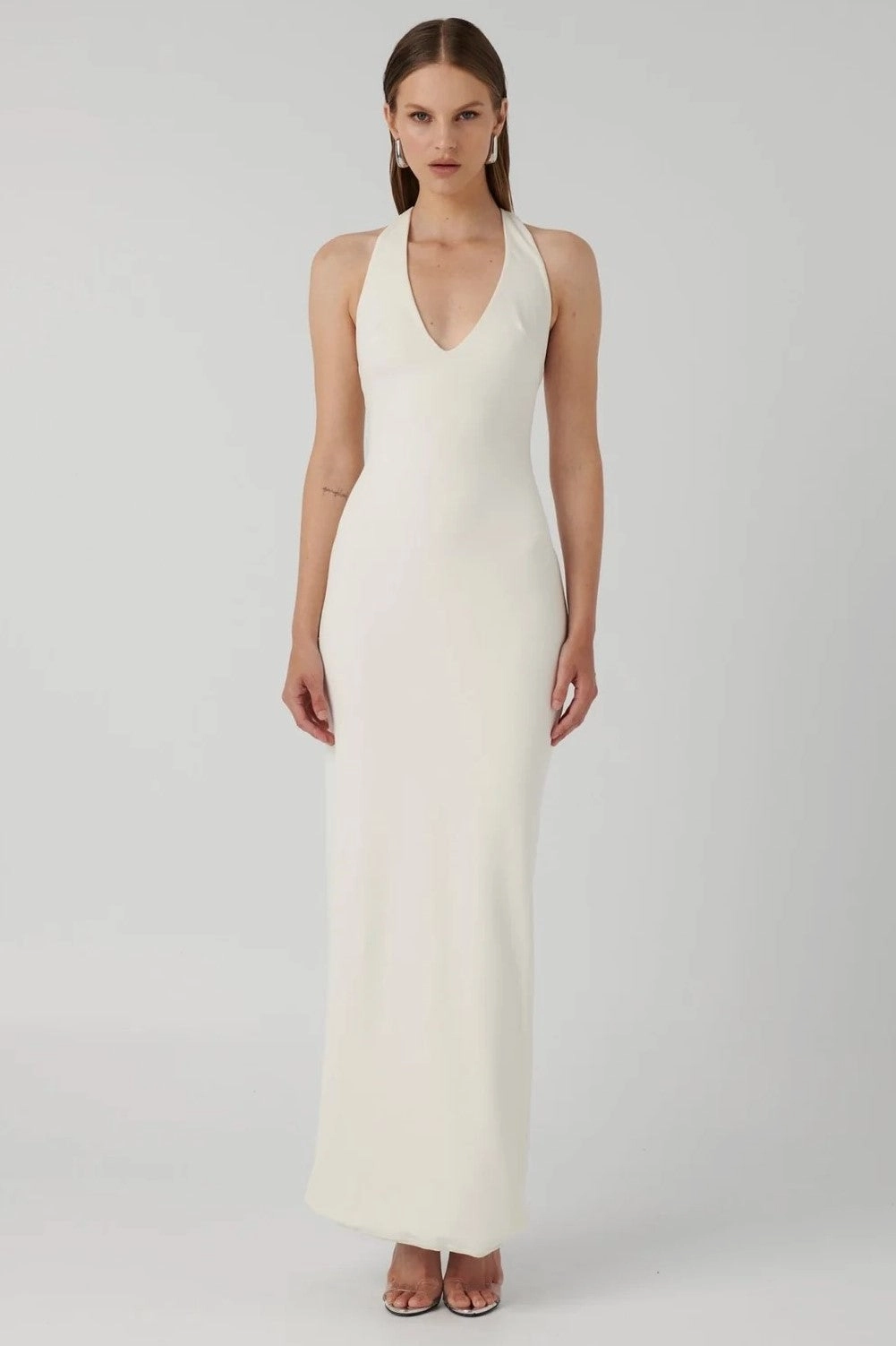 Bohemian-Style Wrinkle-Free-Finish Eiza Gown - Ivory