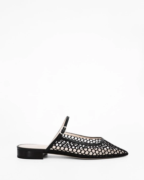 Work Wear Relaxed Shoes Julie Net Mule Ballerina- 15 M