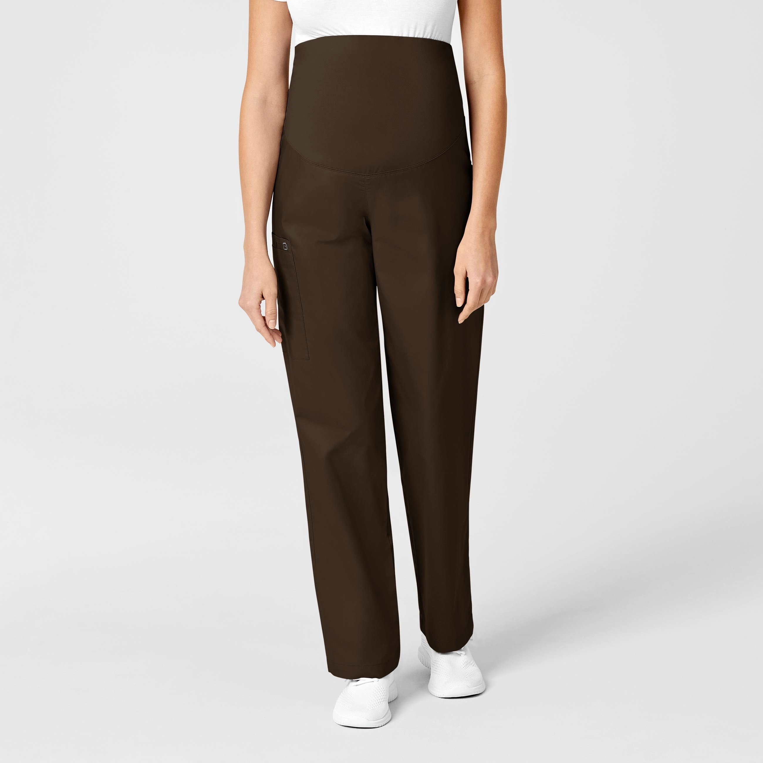 Wardrobe Essential WonderWORK Maternity Cargo Scrub Pant - Chocolate
