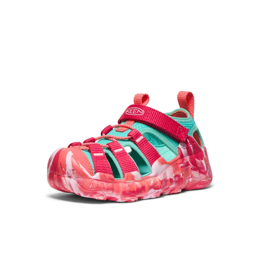 Stylish Beach Footwear Little Kids' Hyperport H2 Sandal  |  Raspberry/Pool Blue