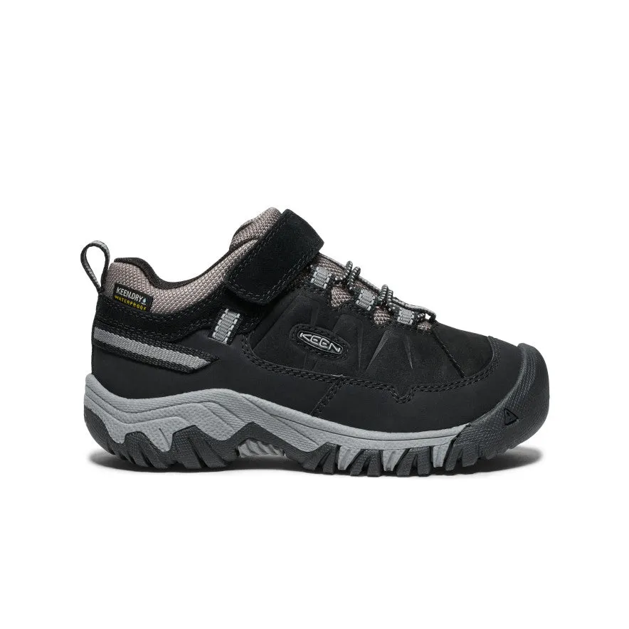 StainResistant Little Kids' Targhee IV Waterproof Hiking Shoe  |  Black/Steel Grey