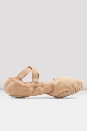 Women's Pro Elastic Ballet Shoe In Light Sand Boho Soul