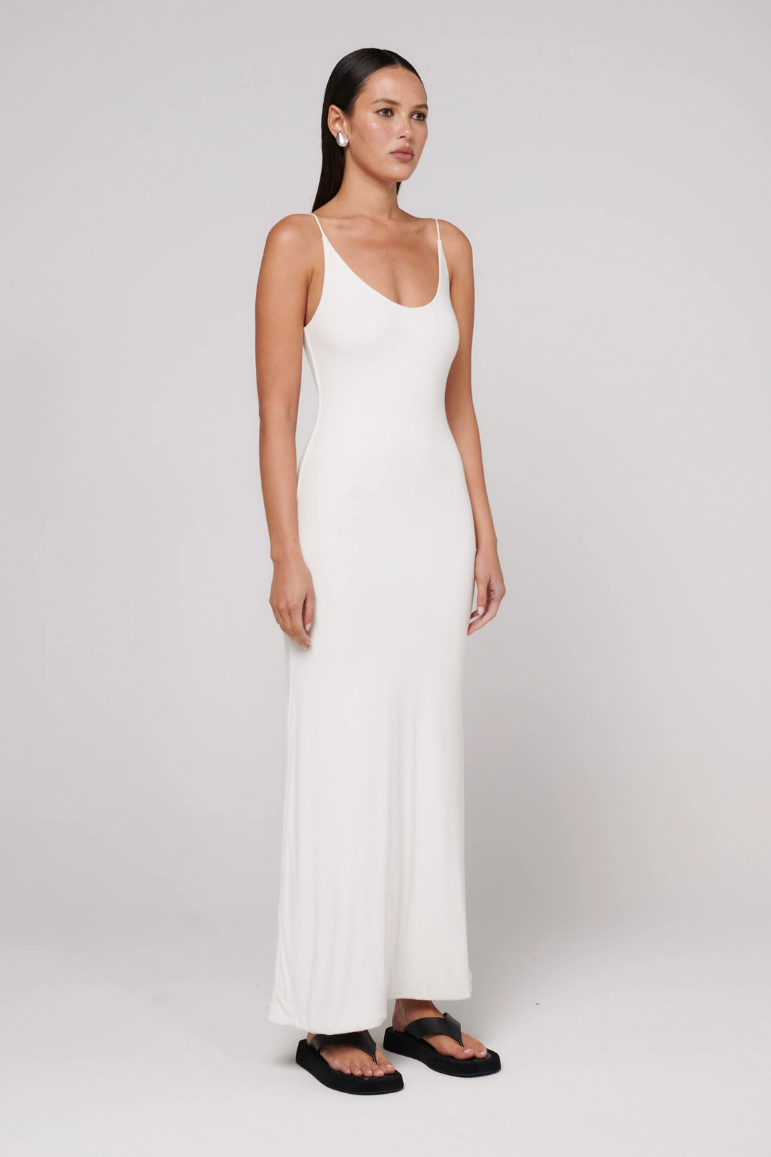 Joy Glow Linen Love Louise Maxi Dress - White