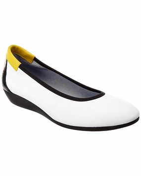 Arche Onely Leather & Suede Flat Stone Step Ocean Deck