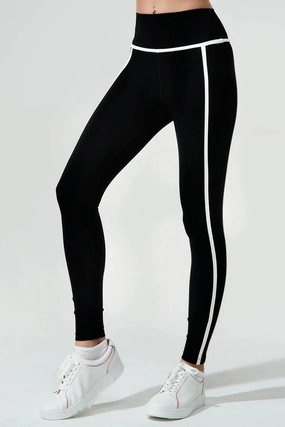 Studio Practice Eco Friendly Power Stretch Ludic Legging - Jet Black