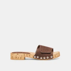 Chic Sandals for Day SANDY SANDALS DK BROWN SUEDE