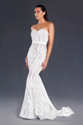 Soft Tones Jadore JX039 Gown - White