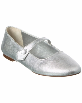 M by Bruno Magli Sofia Leather Flat Adjust Buckle
