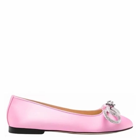Mach & Mach Double Bow Ballerina Flats Bride Side Yacht Mode