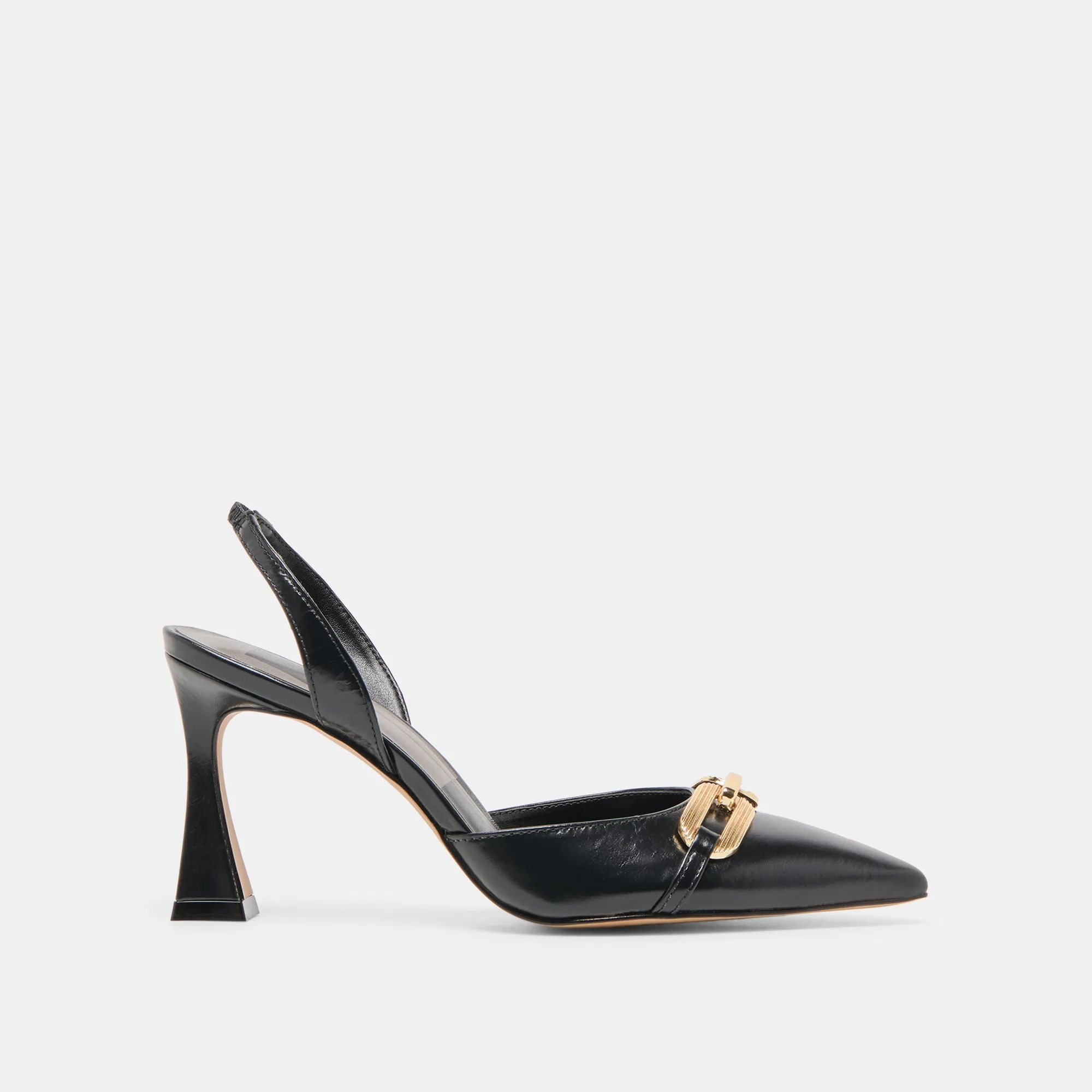 Comfortable Buckle MALIK HEELS MIDNIGHT CRINKLE PATENT