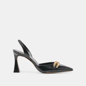 Comfortable Buckle MALIK HEELS MIDNIGHT CRINKLE PATENT
